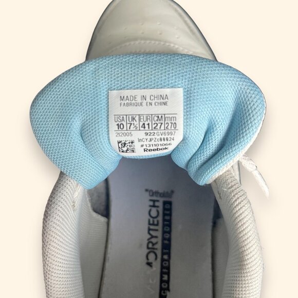 Reebok Classic Leather Sneakers | Off-White Cream | Size 10W | Retro Comfort Sho - Picture 7 of 7